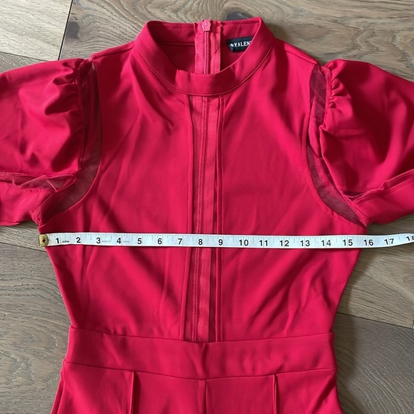 Elegant Red Jumpsuit - Picture 2 of 9